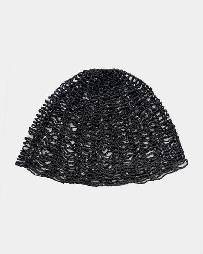Noir Veil Mesh Hat