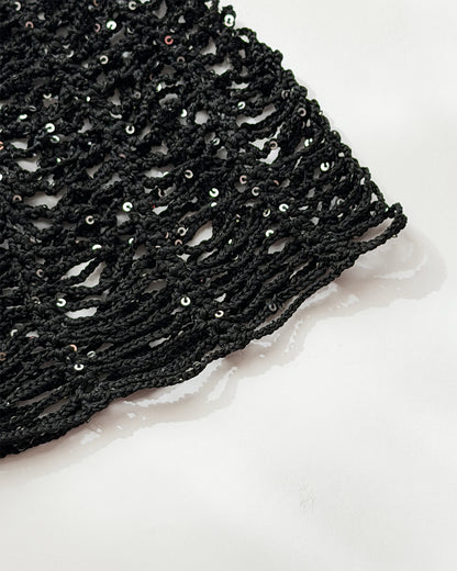 Noir Veil Mesh Hat