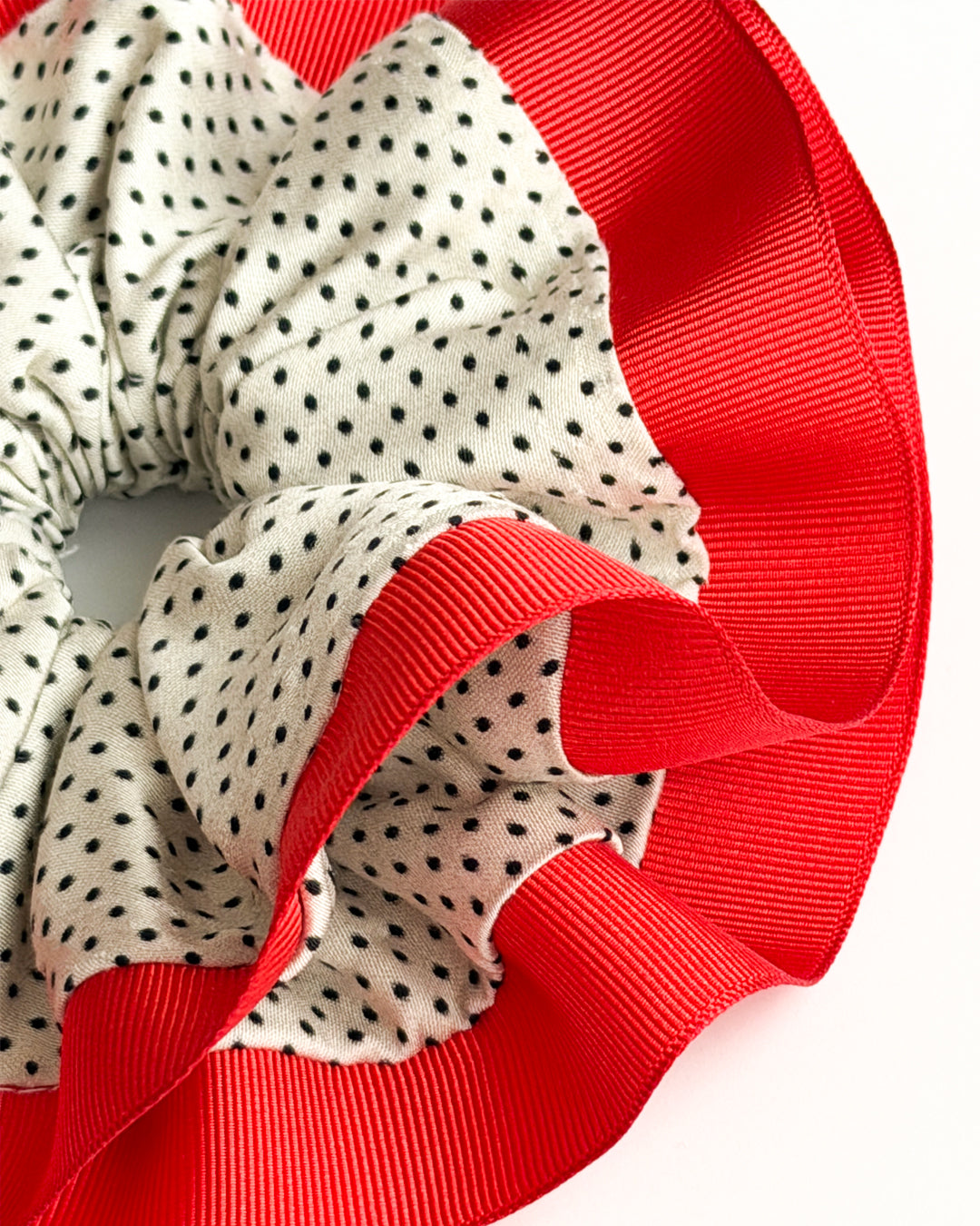 Red Polka Dot XL Scrunchie