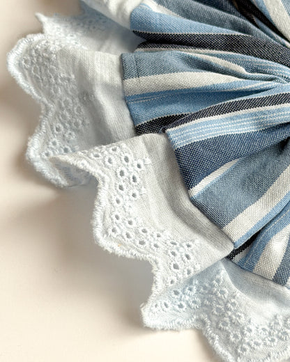 Azure Lace Scrunchie