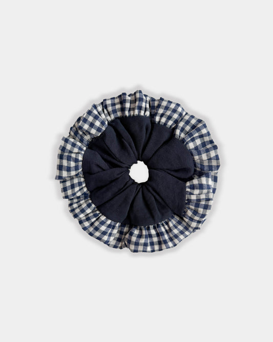 Azure Bloom Scrunchie
