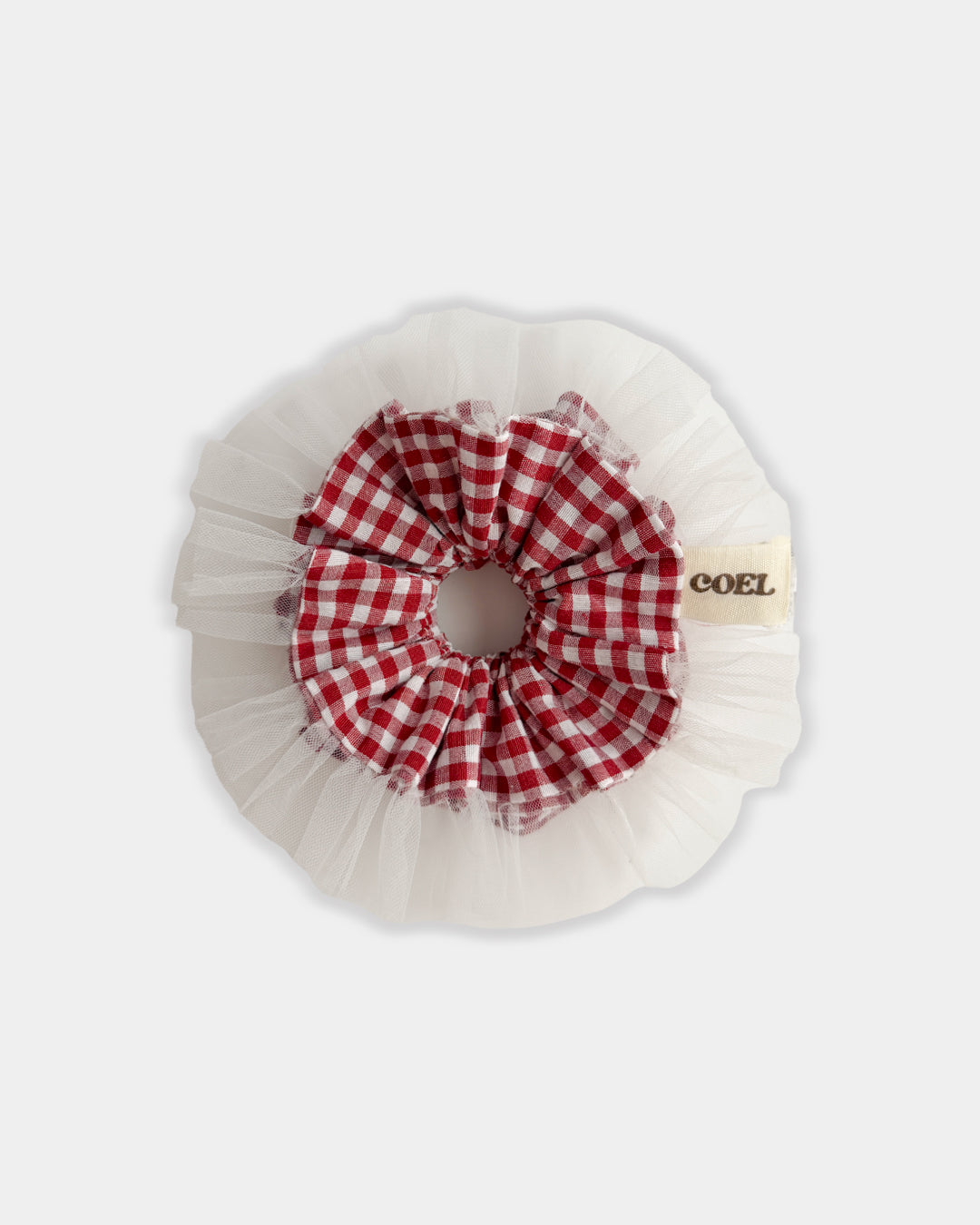 Cherry Tulle Scrunchie