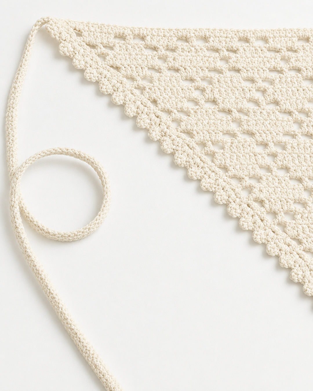 Blanche Crochet Kerchief