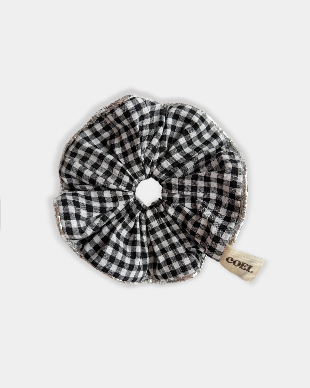 Noir Vichy Scrunchie
