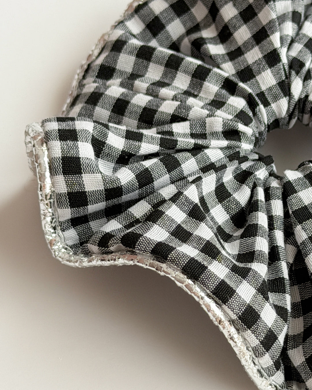 Noir Vichy Scrunchie