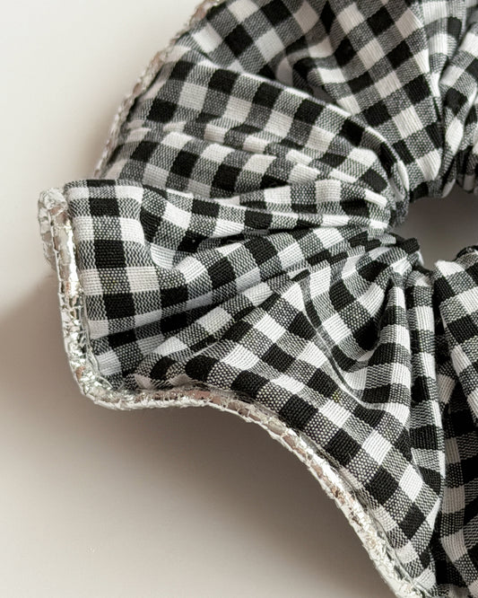 Noir Vichy Scrunchie