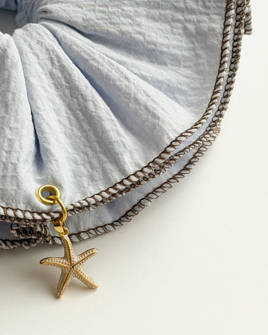 Seafoam Star Scrunchie