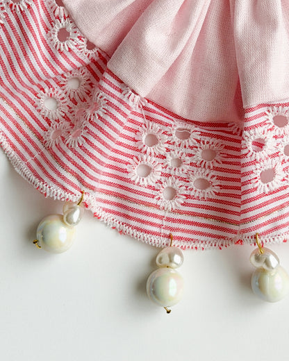 Rosewater Pearl Scrunchie