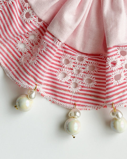 Rosewater Pearl Scrunchie